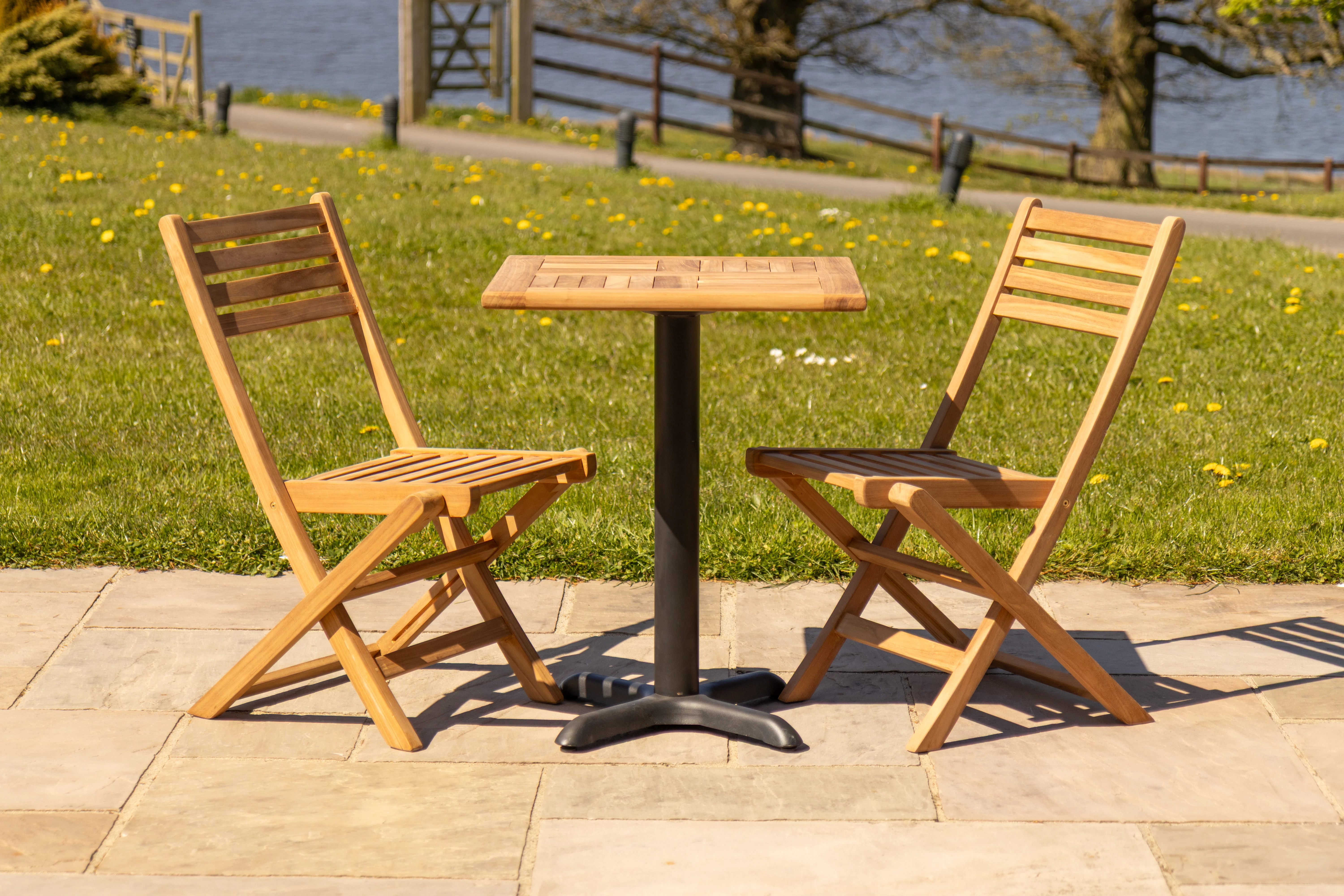 Teak Tabletop Tables Sibling Collection